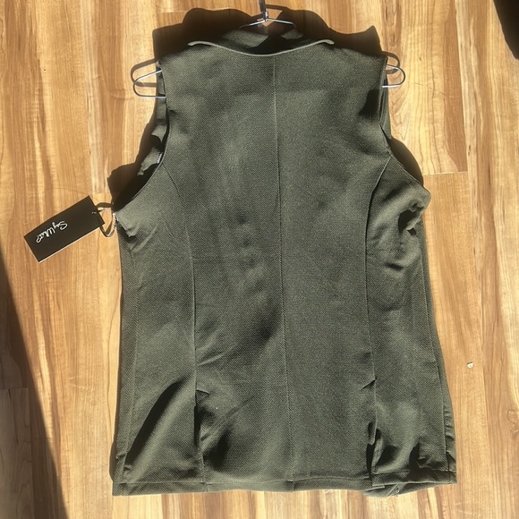 Say What? Women’s Open Front Vest - XL - Dark Green - Brand new!! - Picture 2 of 3